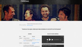 Grafix diseña la web del cantautor Oscar Carreras